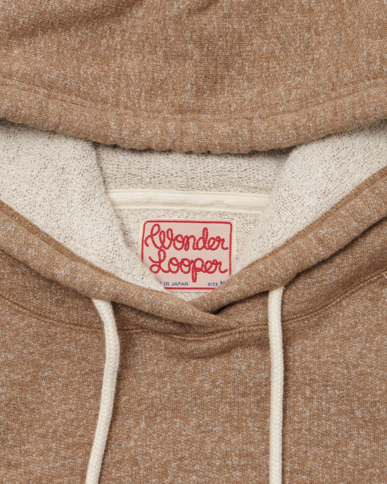 Pullover Hoodie - Foxfibre® Yak Blend French Terry - Tobacco
