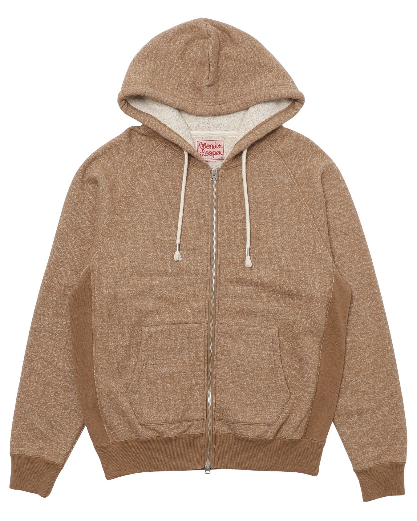 Zip Hoodie - Foxfibre® Yak Blend French Terry - Tobacco