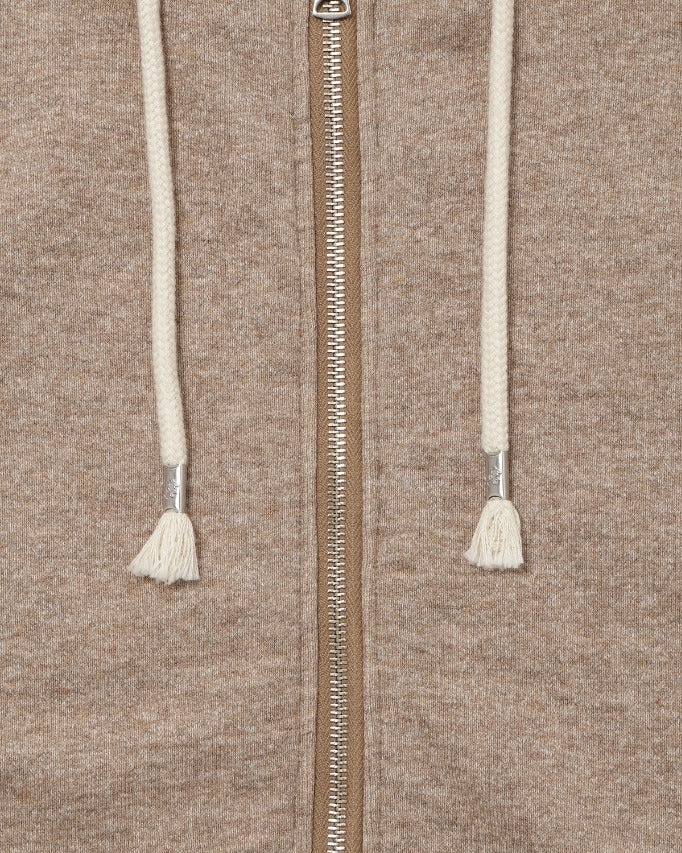 Zip Hoodie - Foxfibre® Yak Blend French Terry - Ash