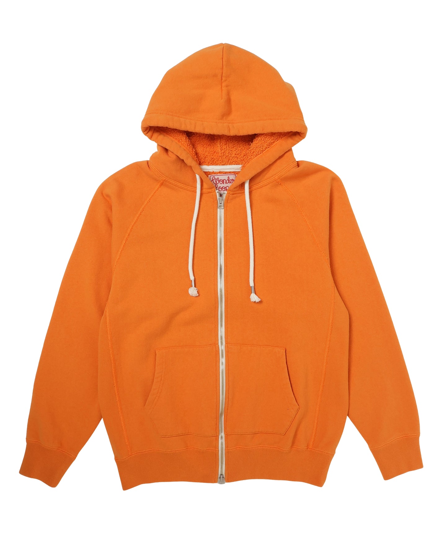 Zip Hoodie - Super Looper French Terry - Orange