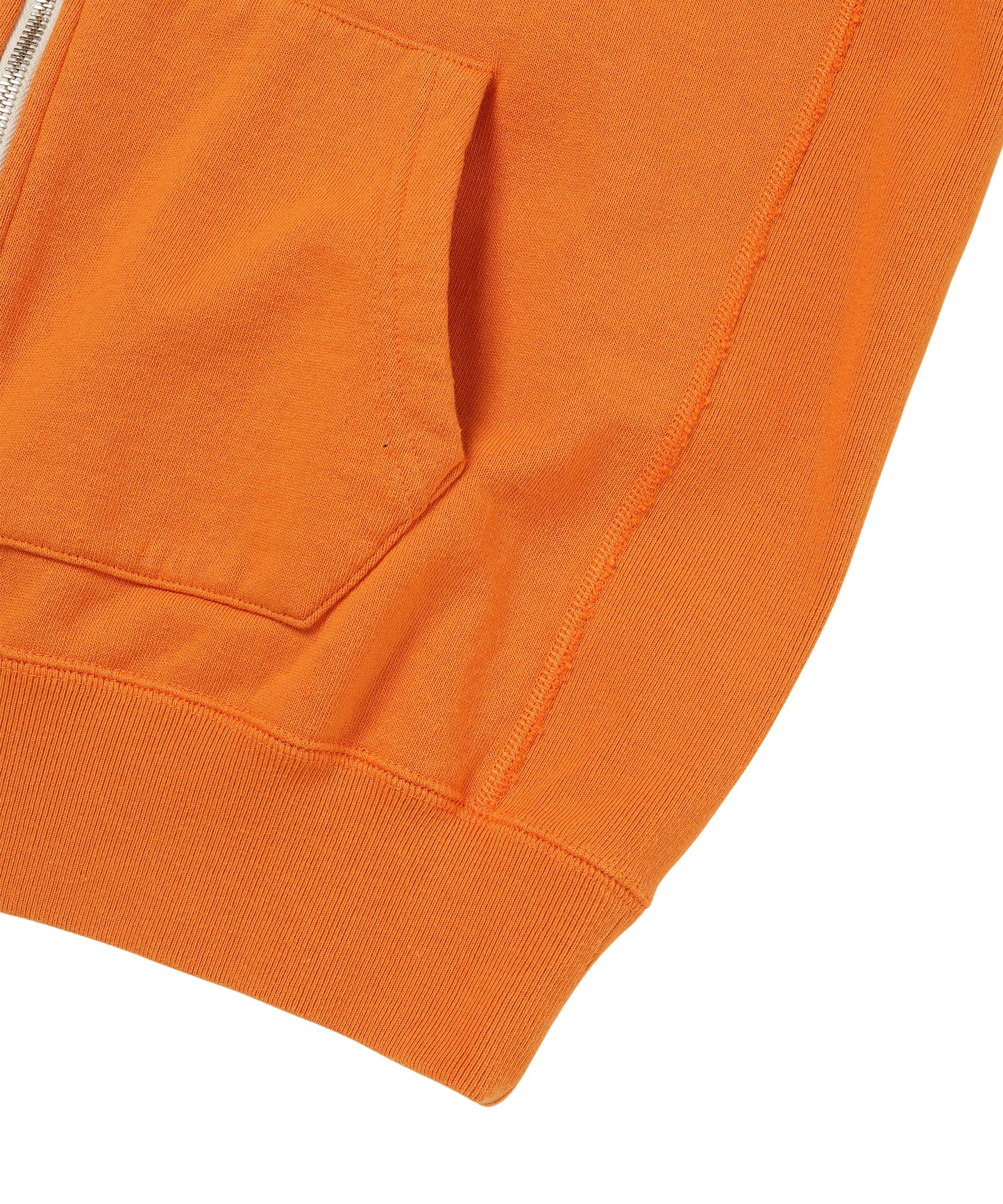 Zip Hoodie - Super Looper French Terry - Orange
