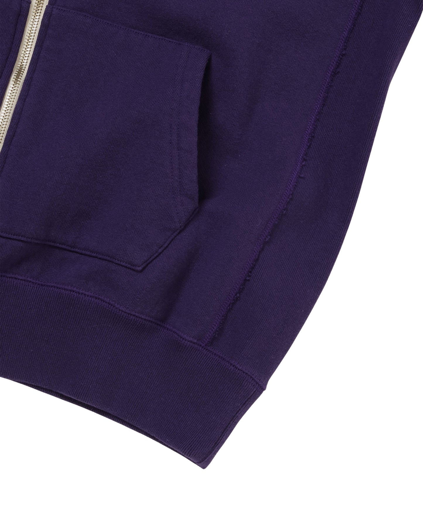 Zip Hoodie - Super Looper French Terry - Purple
