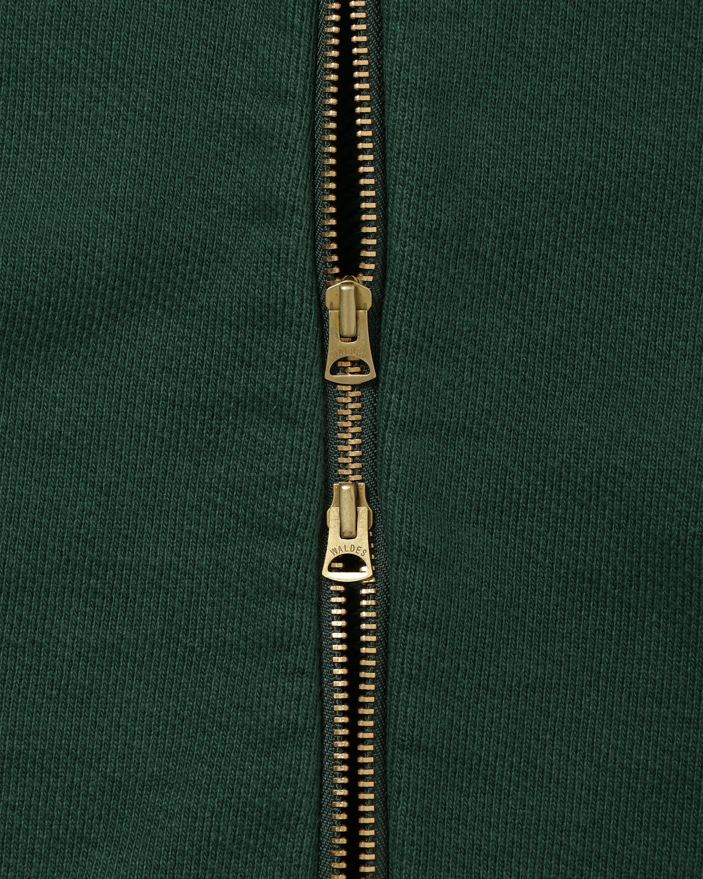 Zip Hoodie - Double Heavyweight French Terry - Racing Green