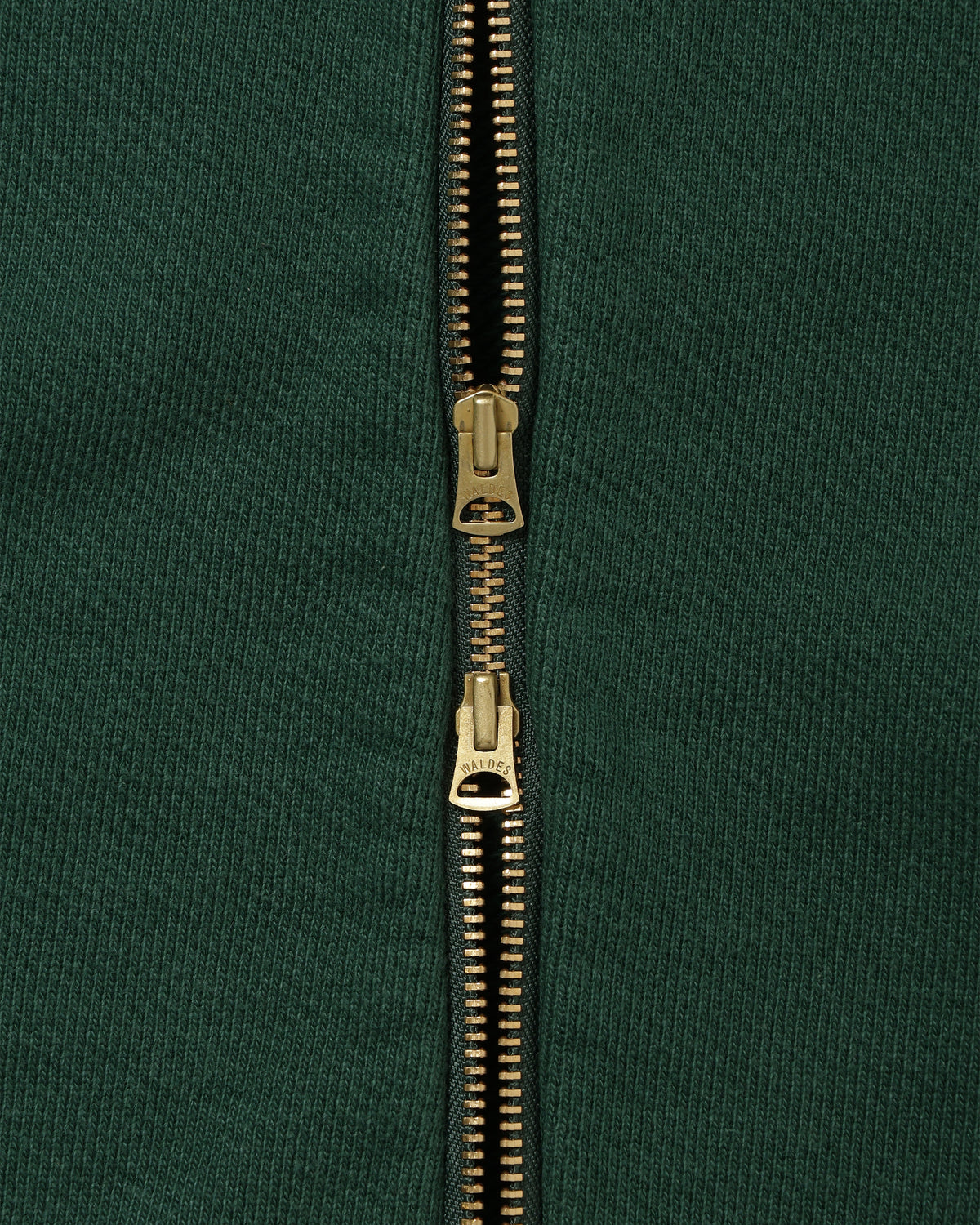 Zip Hoodie - Double Heavyweight French Terry - Racing Green