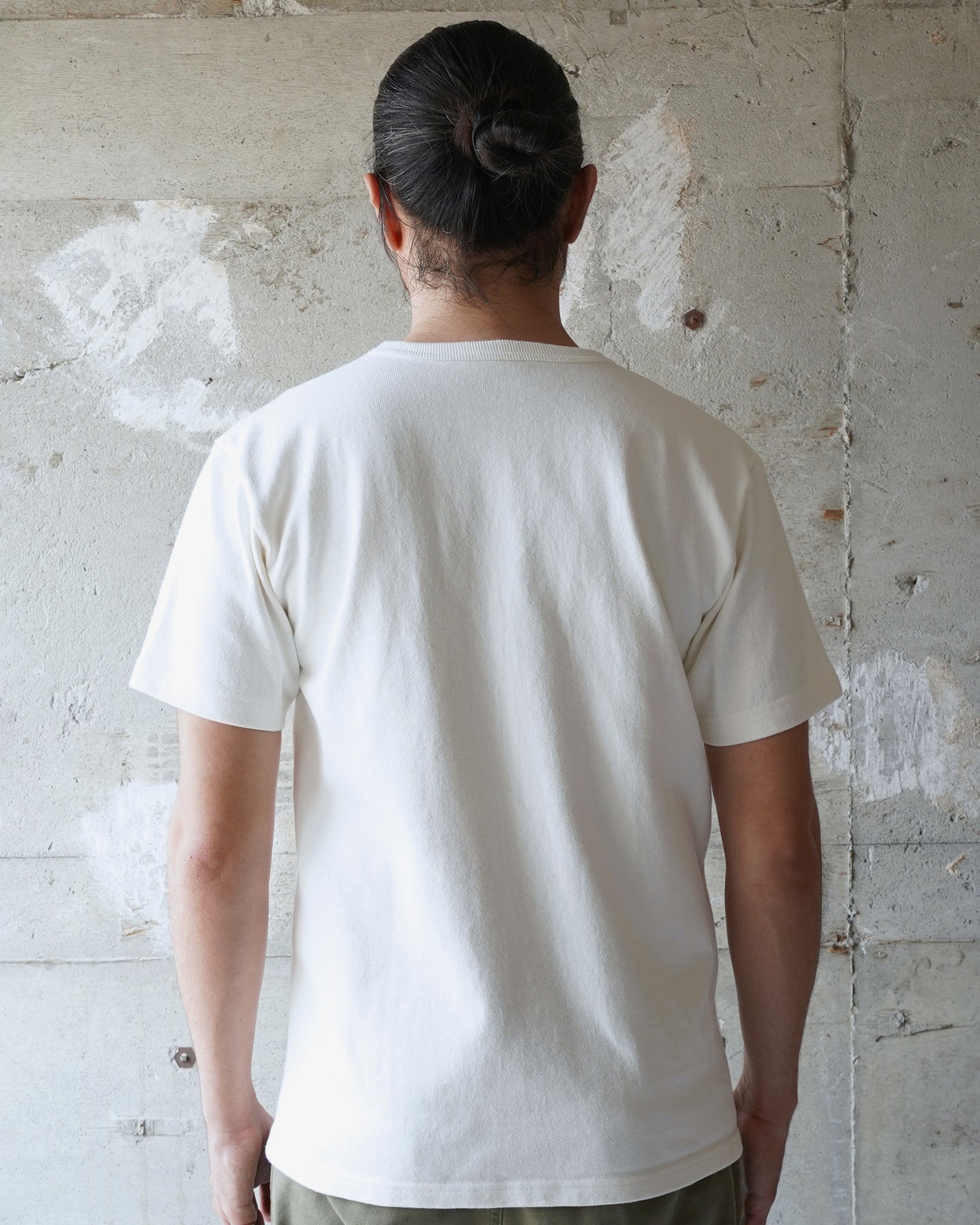 Crewneck T-shirt - Double Heavyweight - White – Wonder Looper